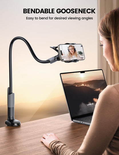 Lamicall Gooseneck Phone Holder for Bed Overhead Mount