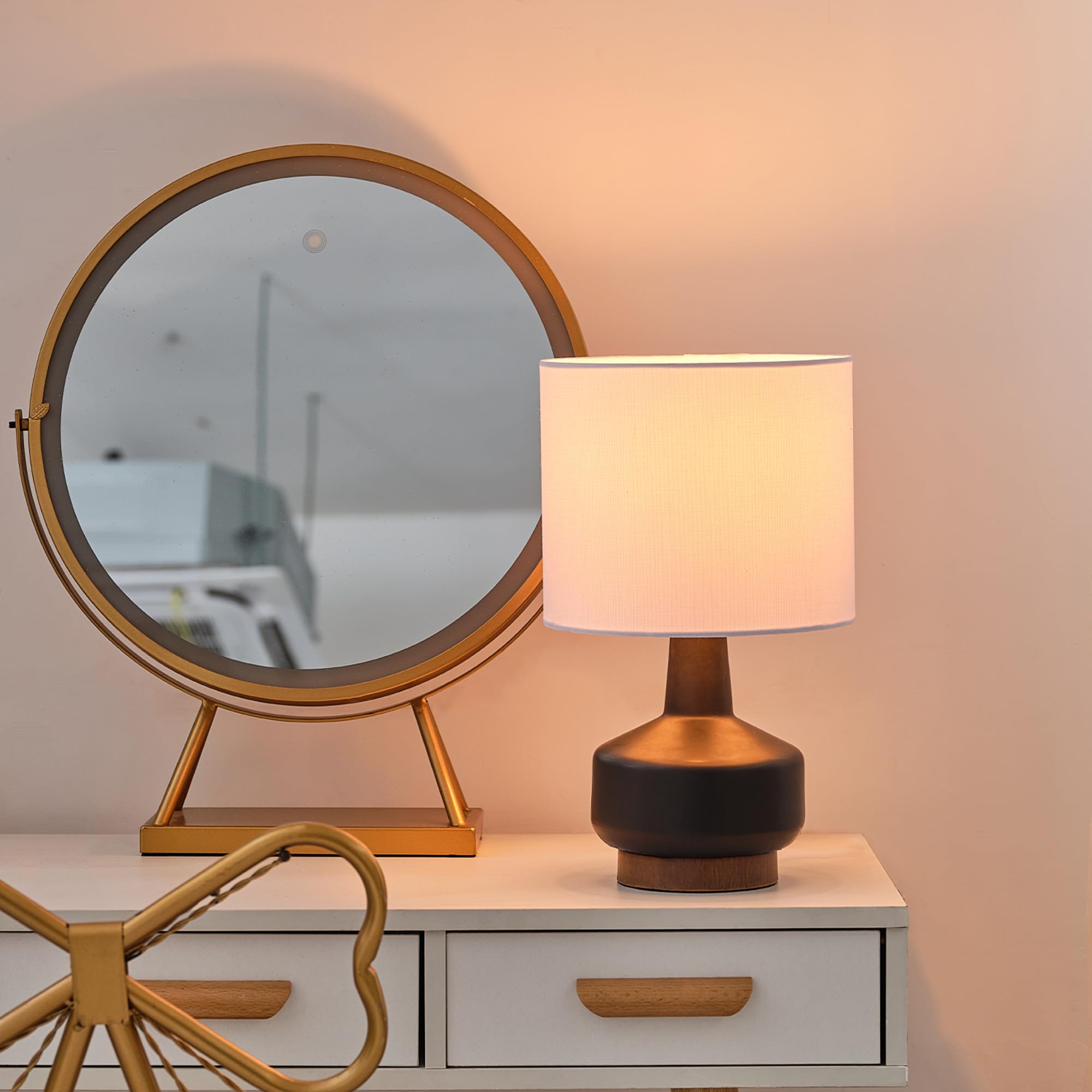 Maya 21 Inch Clear Glass Fillable Table Lamp