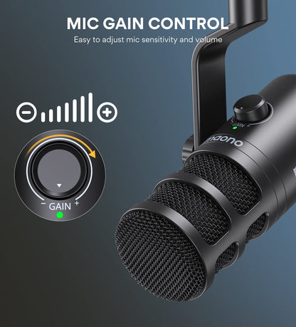 Maono PD100 XLR Cardioid Dynamic Podcast Microphone