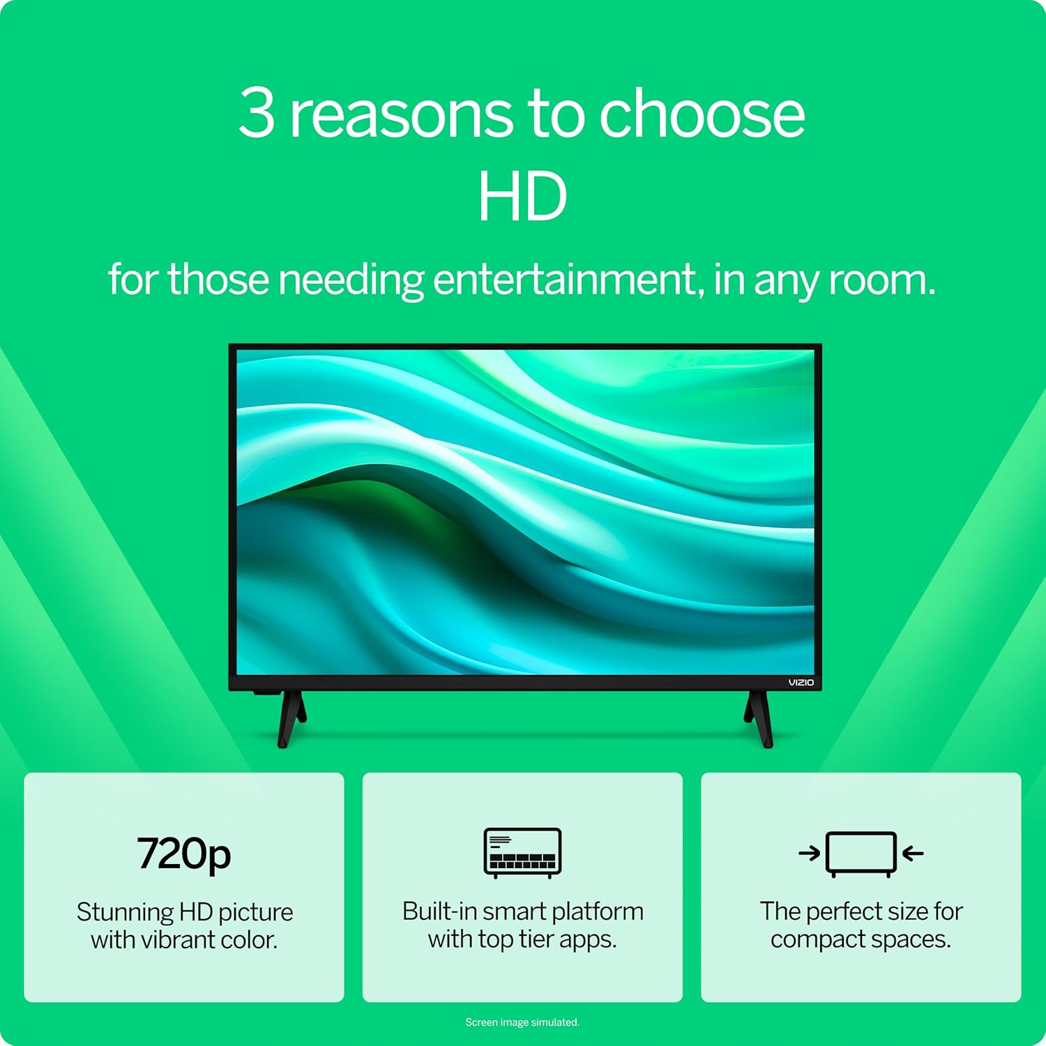 VIZIO 32 Inch HD Smart TV with Built In Bluetooth