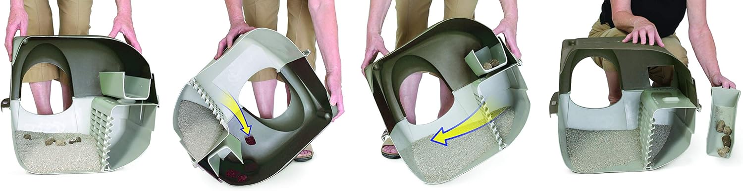 Omega Paw Elite Self Cleaning Litter Box with Durable Design