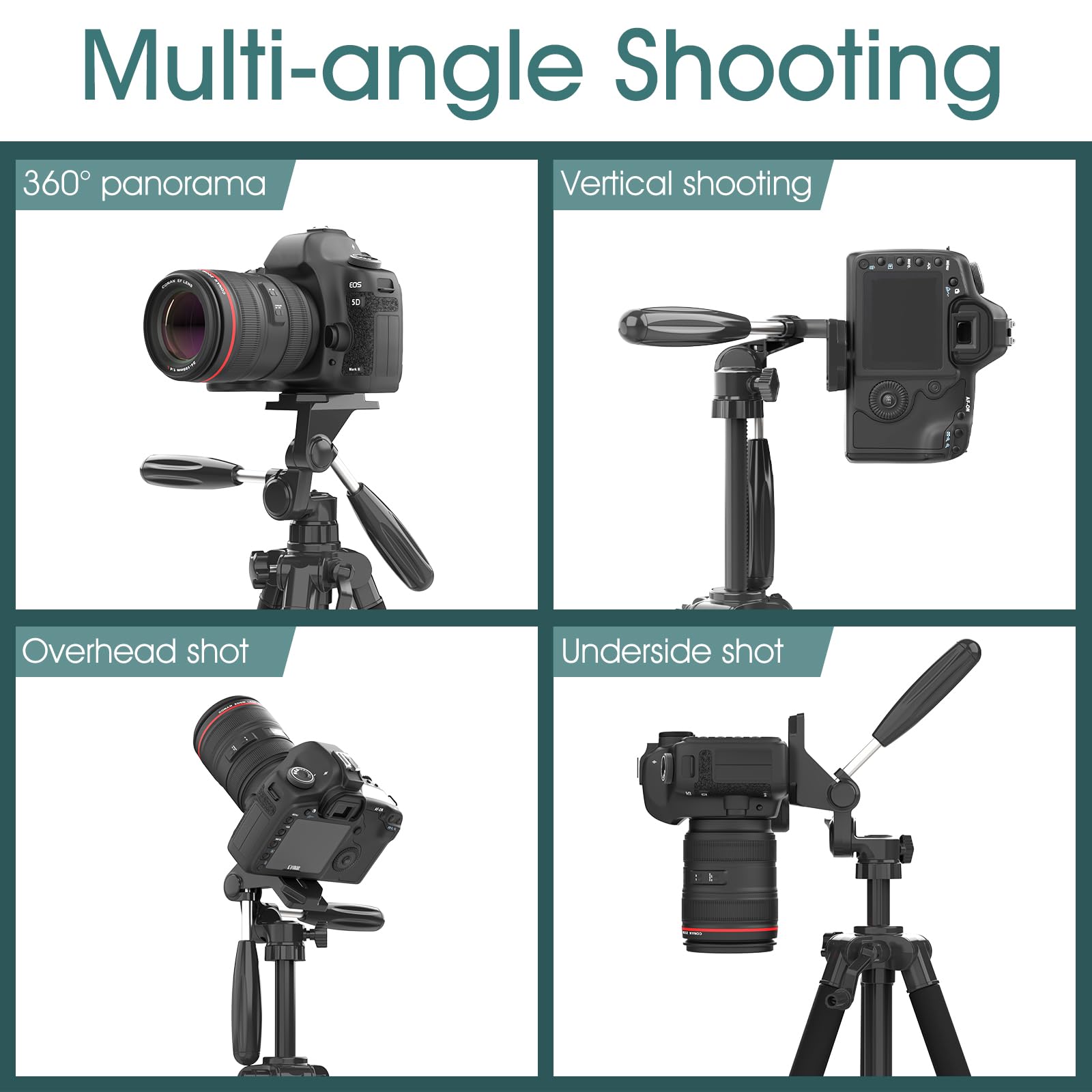 UBeesize 74 Inch Heavy Duty Tripod With Phone Holder