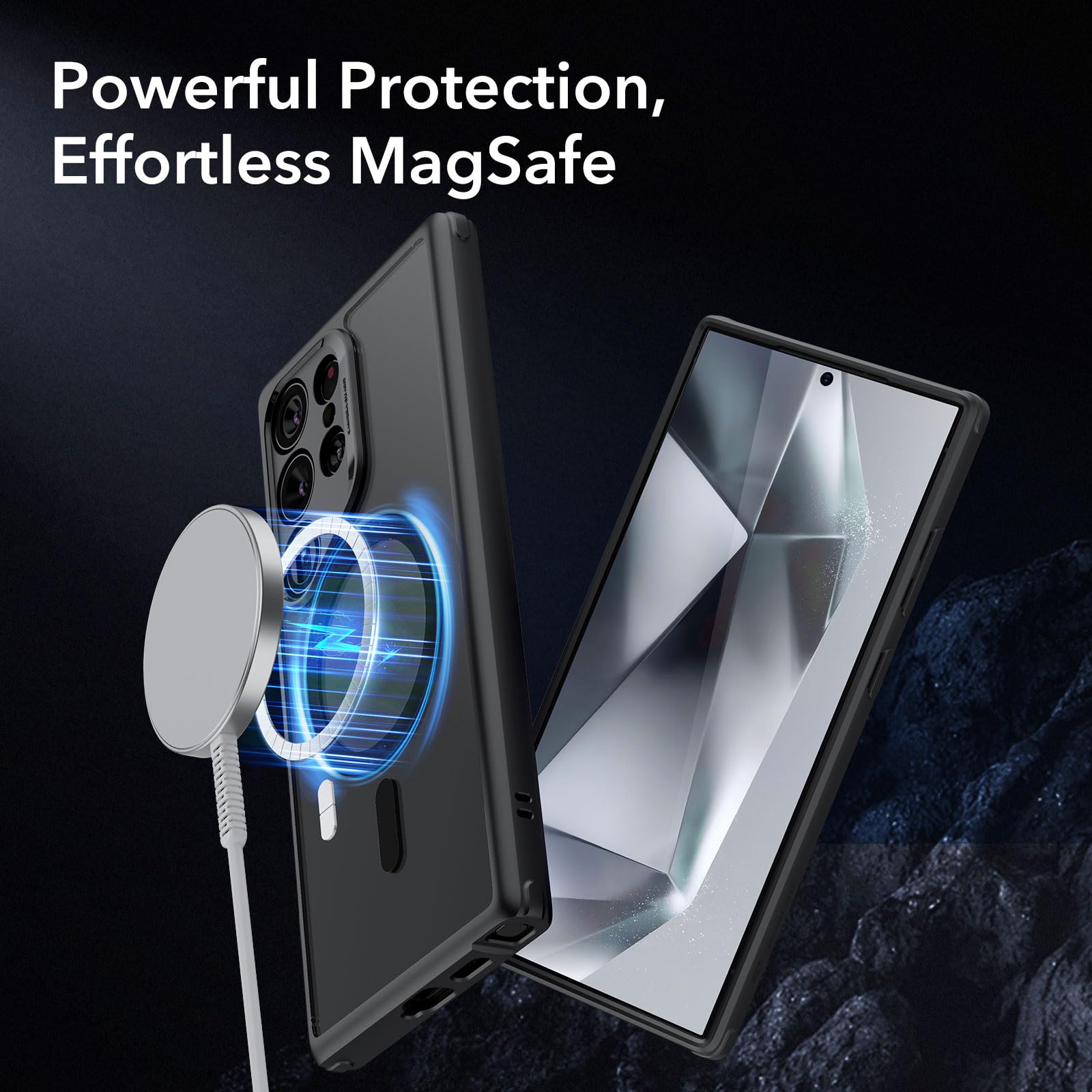 ESR Clear Black Case for Samsung Galaxy S25 Ultra