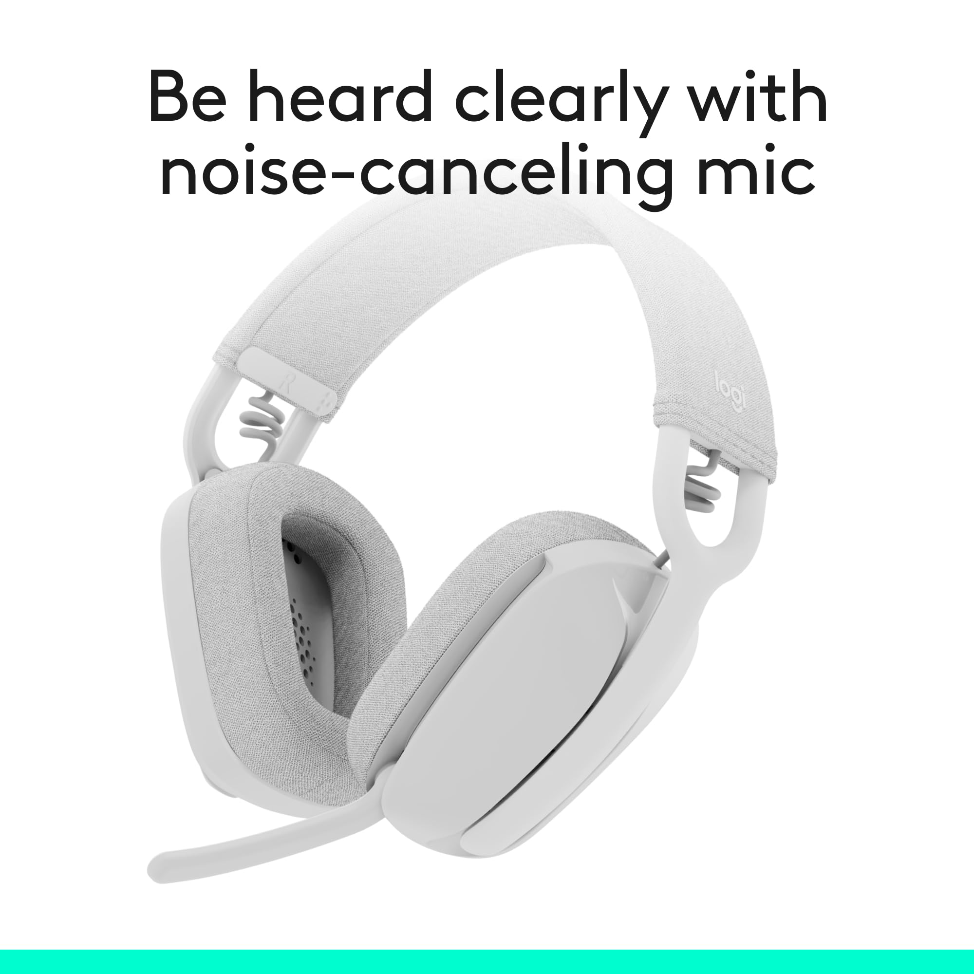 Logitech Zone Vibe 100 Wireless Headphones with Noise Canceling Microphone