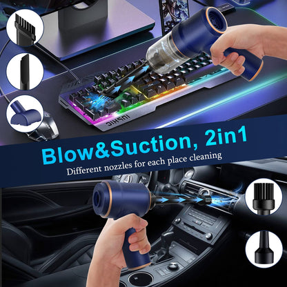 KMM Handheld Car Vacuum Cleaner 9000Pa 120W LED Light