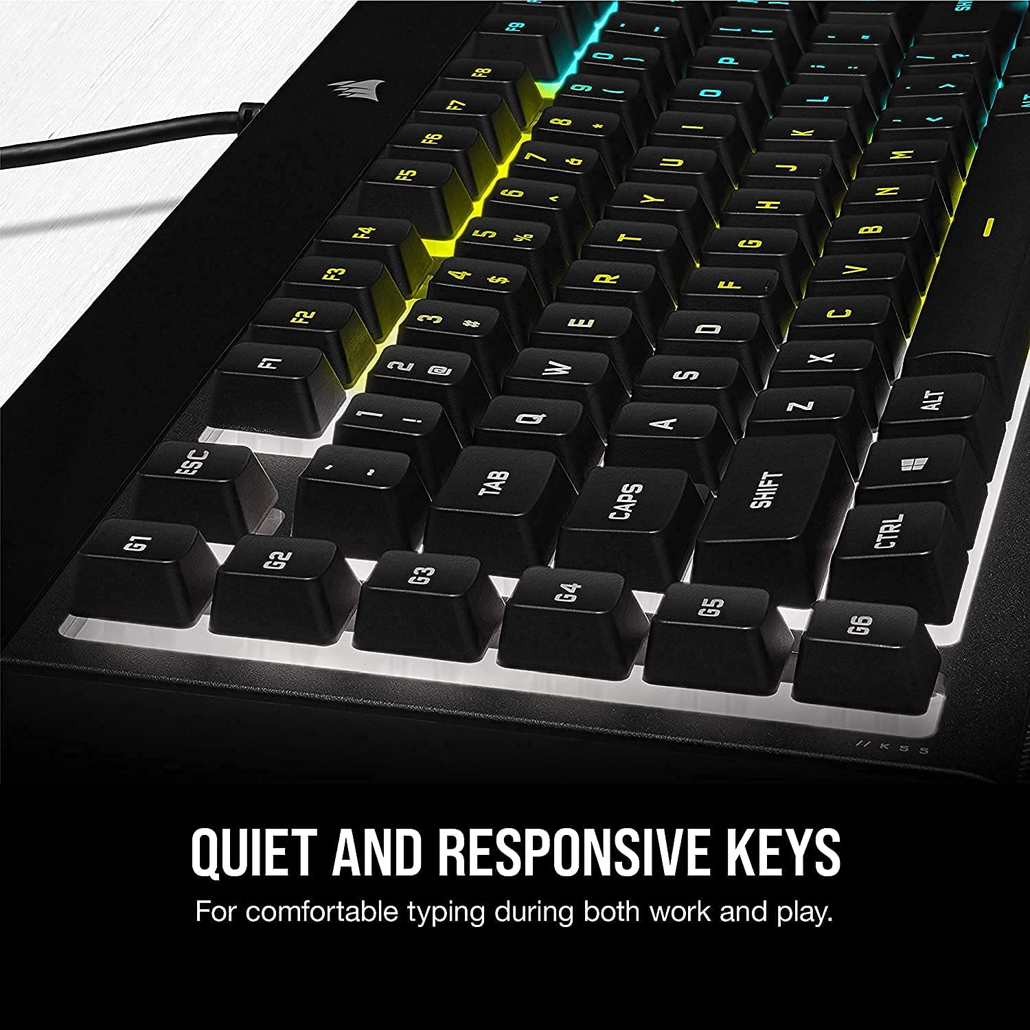 Corsair K55 RGB Pro Gaming Keyboard with Macro Keys
