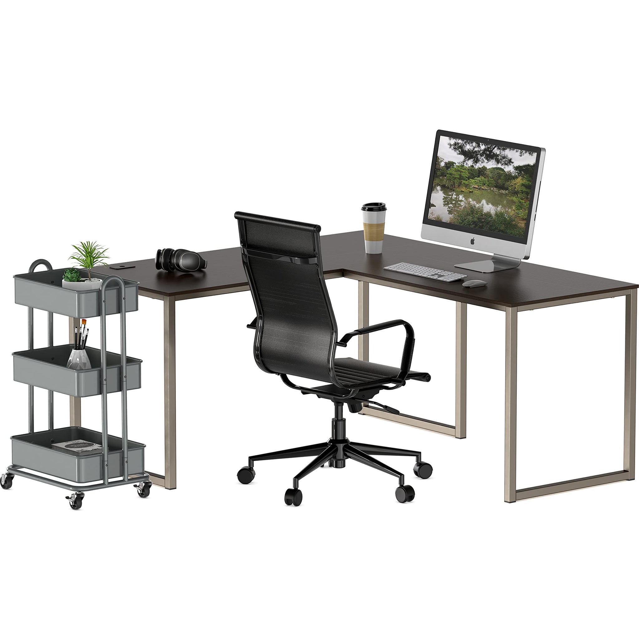 L Shape Home Office Desk for Maximal Workspace