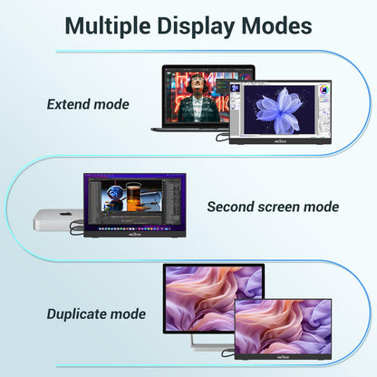 InnoView 15 Inch Portable Monitor FHD 1080P HDMI USB C