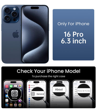 Mkeke Clear Case for iPhone 17 Pro Max Shockproof Bumper