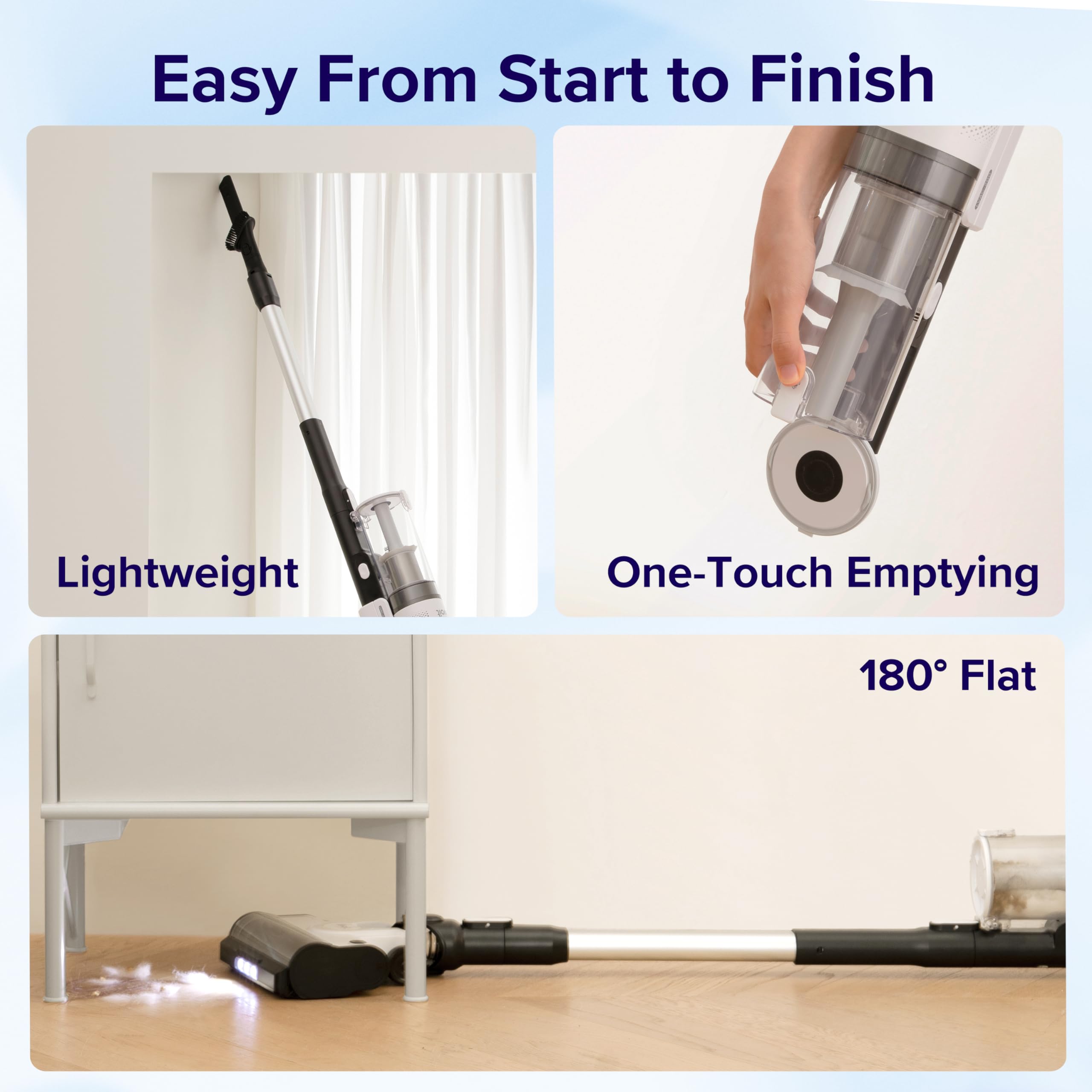 Levoit Cordless Vacuum Cleaner with Tangle Resistant Design