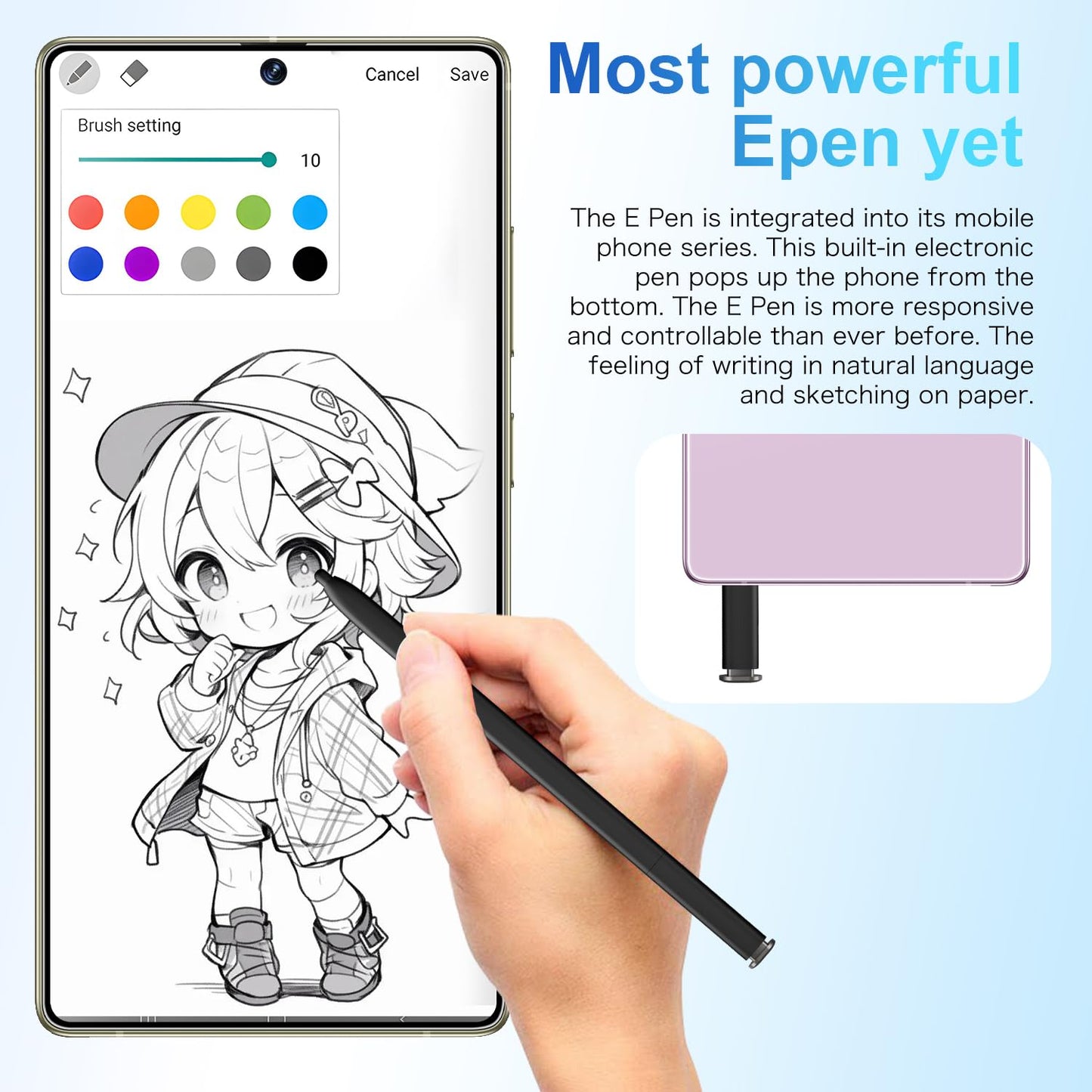 MMY I25 Ultra Unlocked Phone Built In Pen 6.99in 16GB 512GB Android 14 5G Green