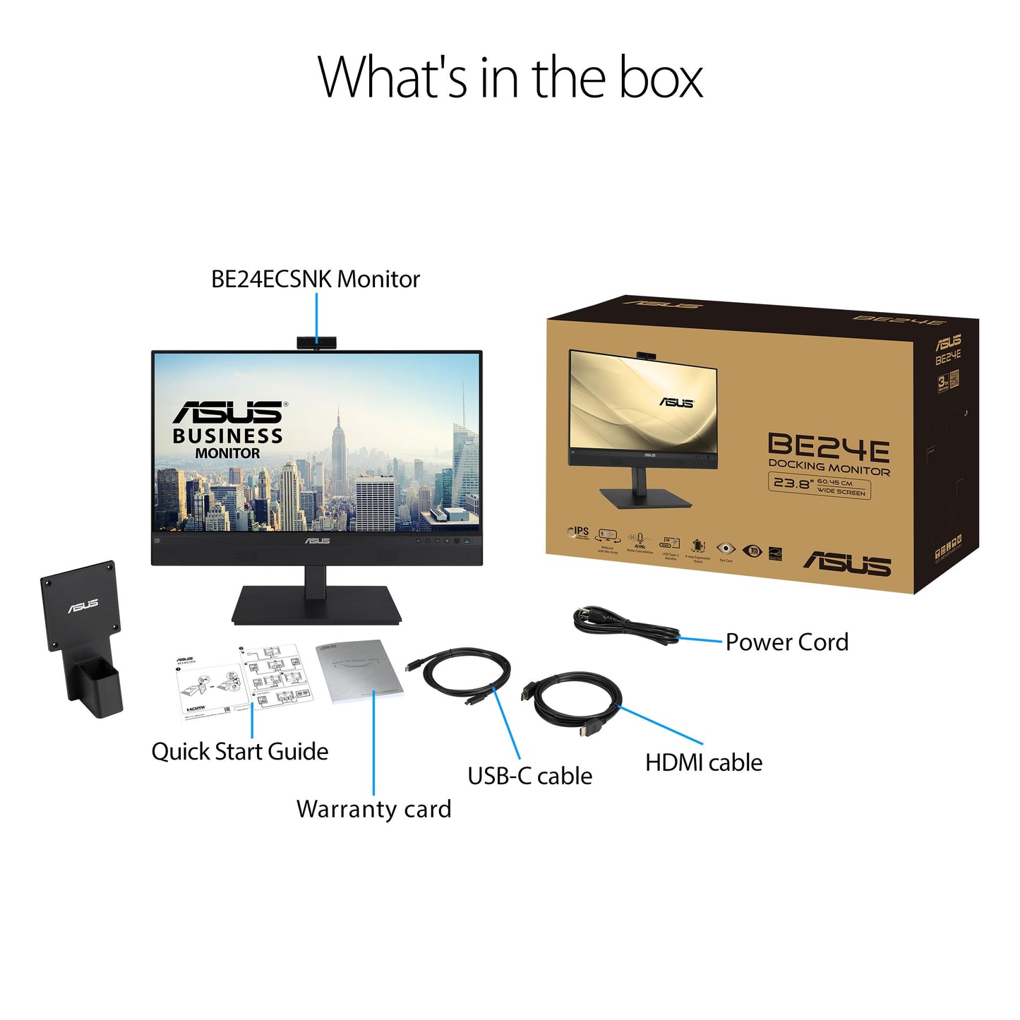 ASUS 23.8 Inch Full HD Monitor with Eye Care Technology
