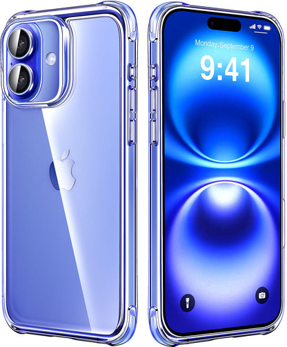 Mkeke Clear Case for iPhone 17 Pro Max Shockproof Bumper