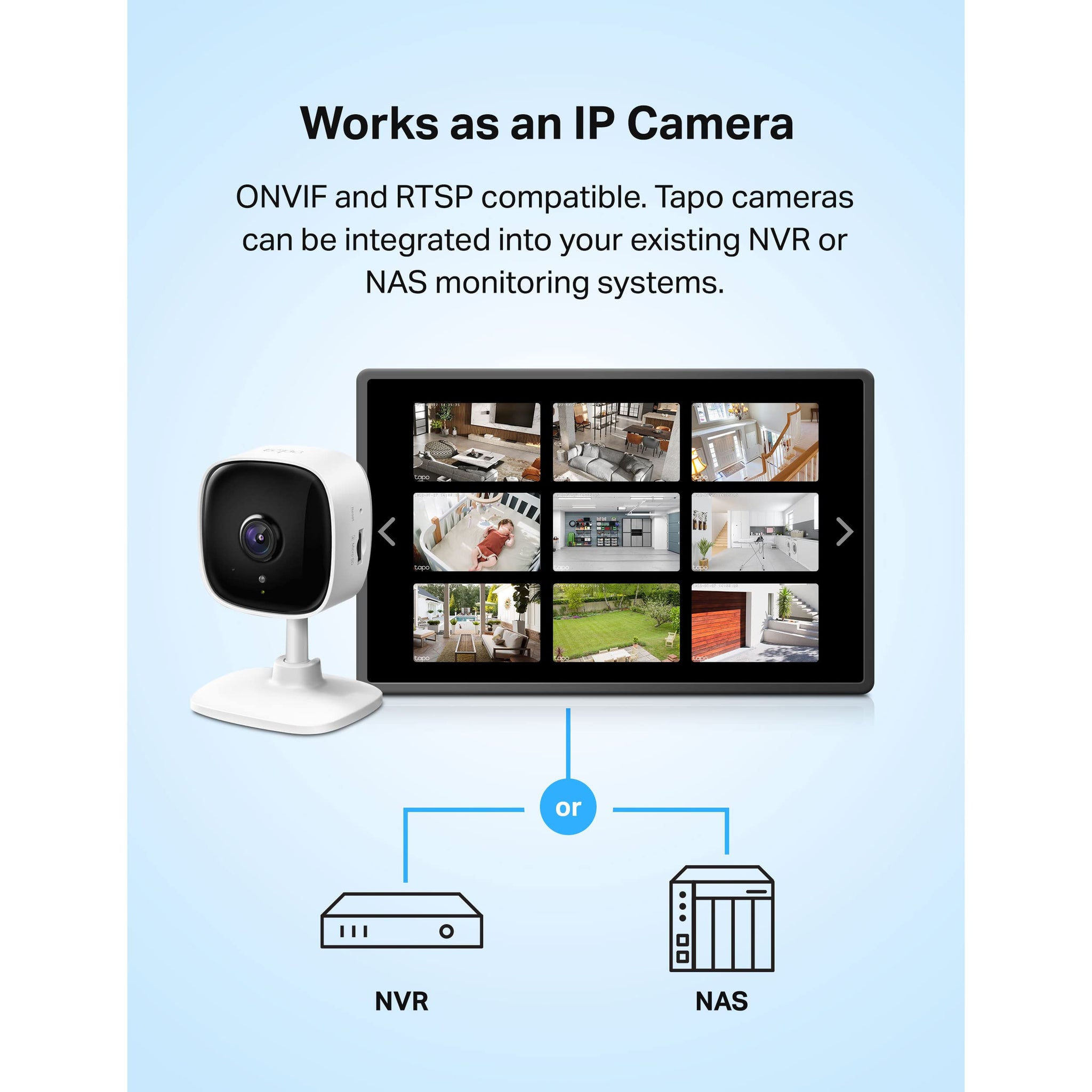 Tapo C100 1080P Indoor Security Camera with Night Vision