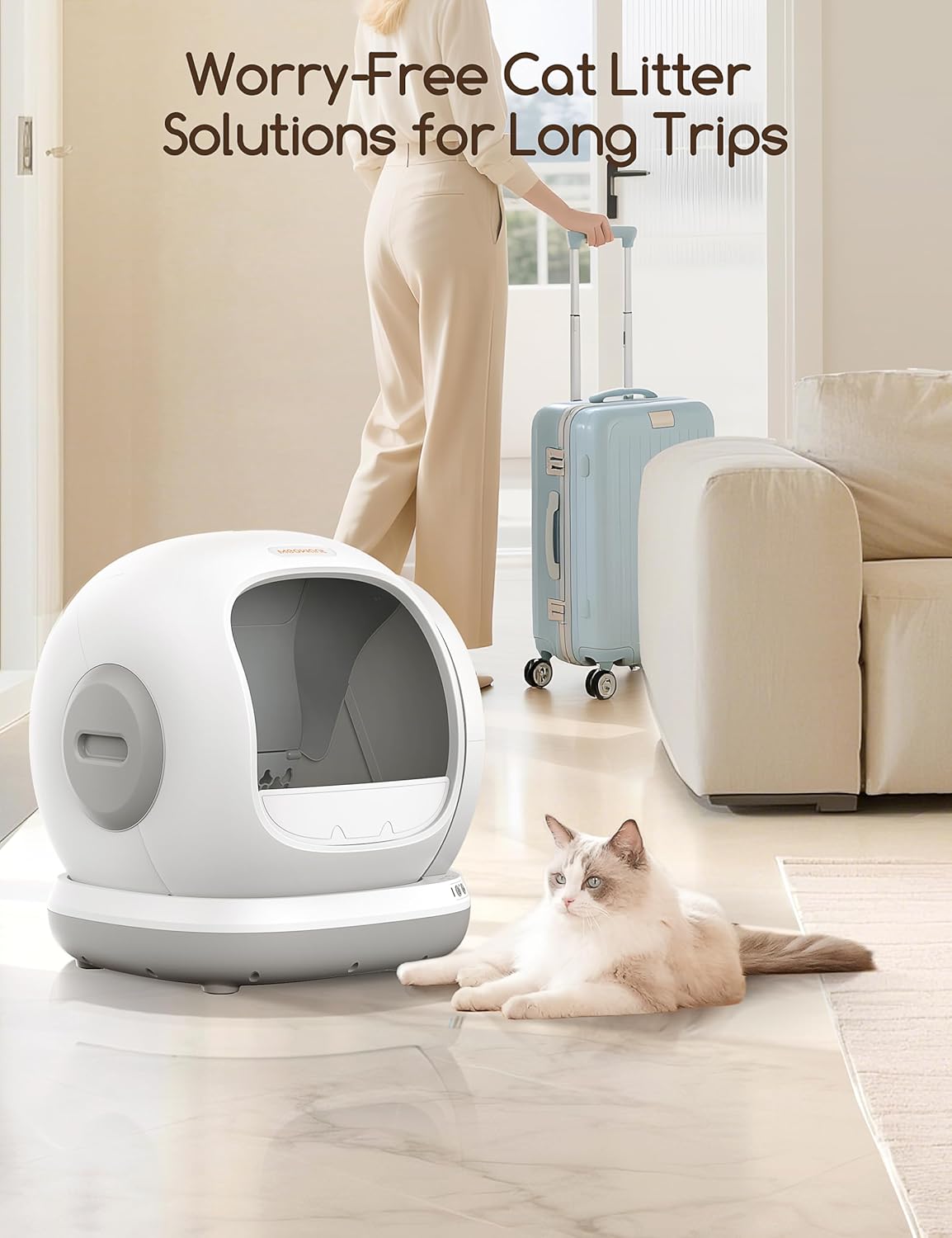 Automatic Self Cleaning Litter Box for Multi Cats