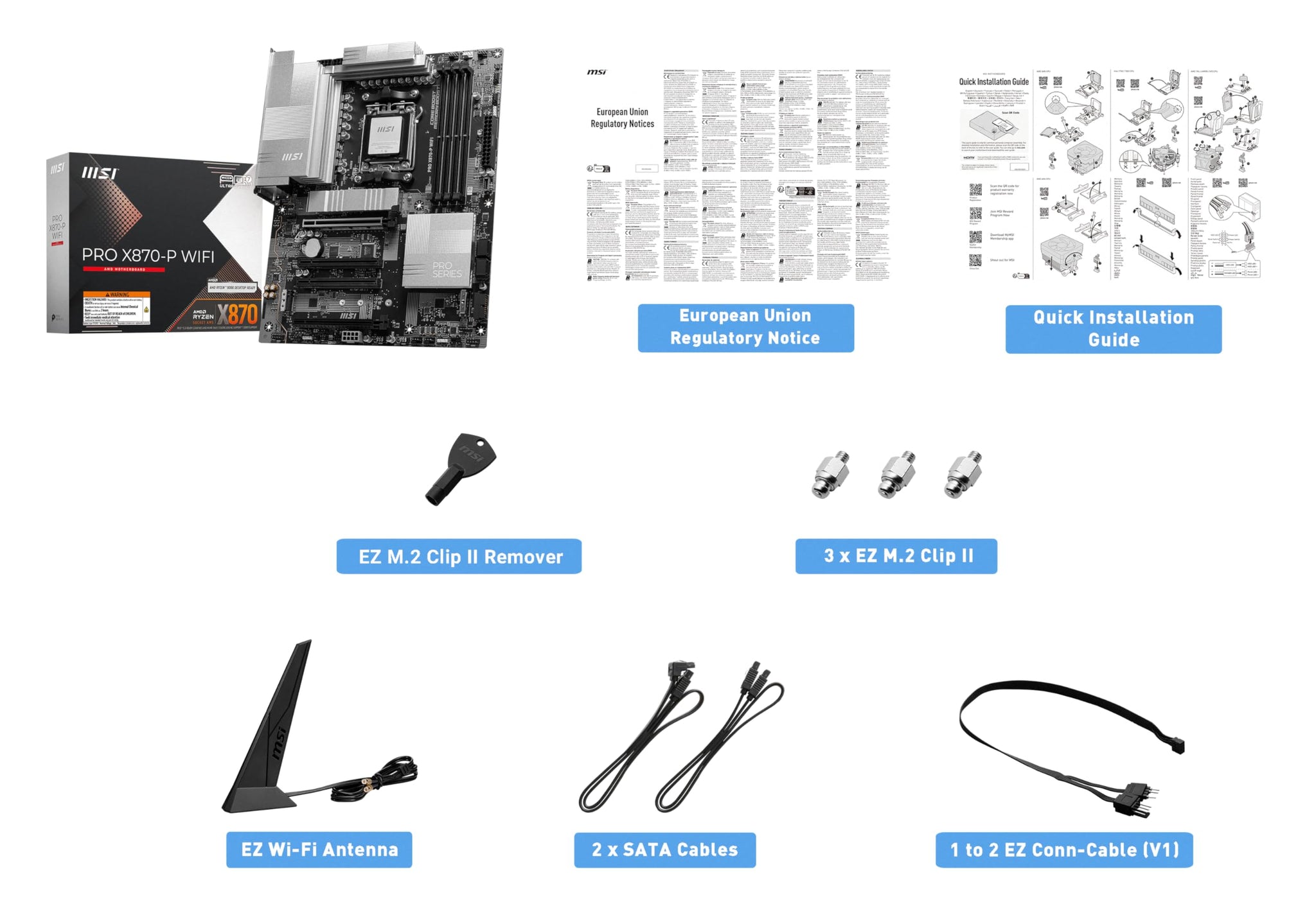 MSI MAG X870 Tomahawk WiFi Gaming Motherboard for AMD Ryzen