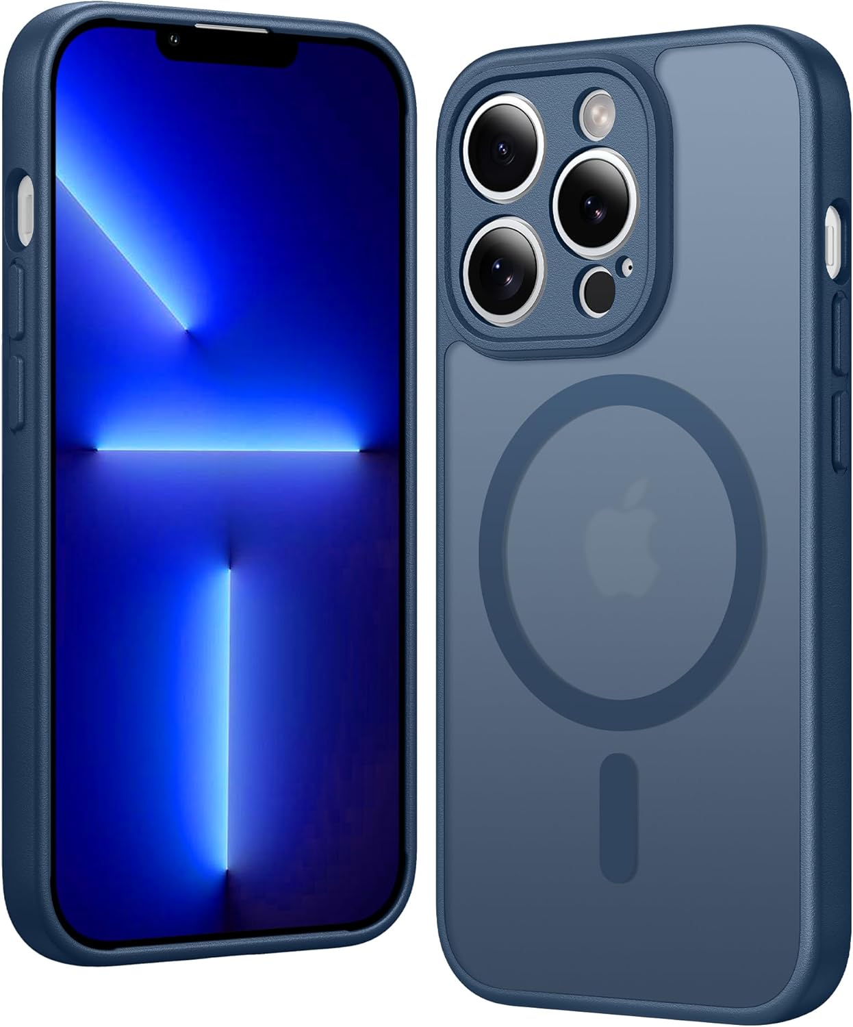 FNTCASE IPhone 16 Case Clear Magnetic MagSafe Screen Protector Drop Proof Rugged