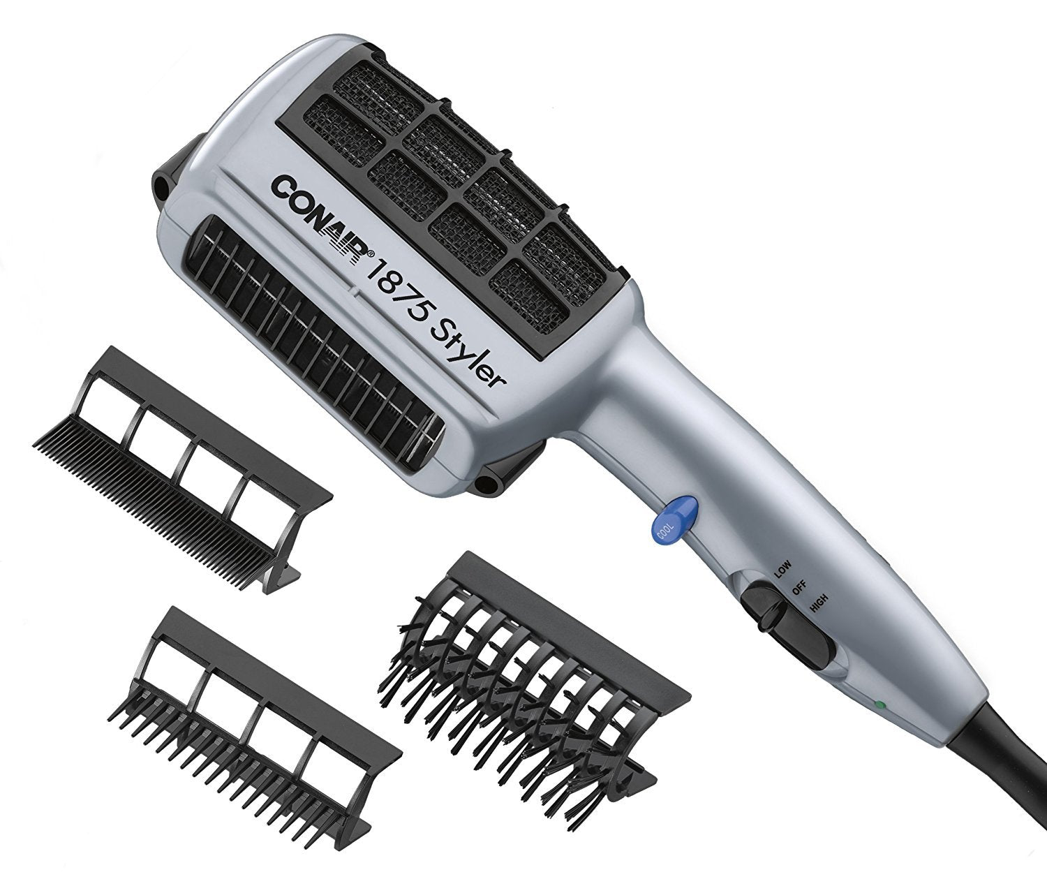 Conair 3-in-1 Hair Dryer with Attachments for Versatile Styling