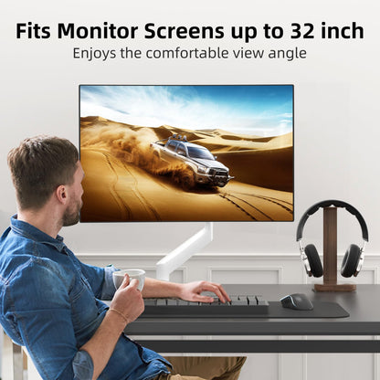 Suptek Gas Spring Monitor Arm Desk Mount Fits 17 to 32 Inch