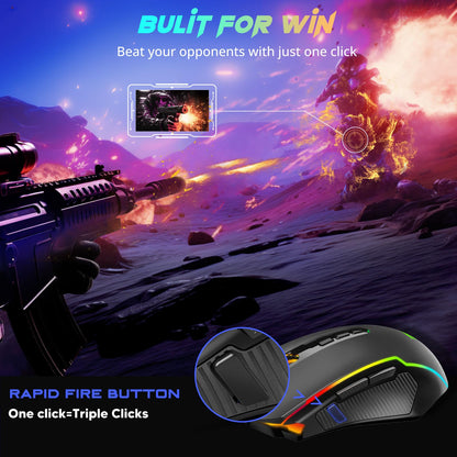 Redragon Wireless Gaming Mouse with 8000 DPI Performance