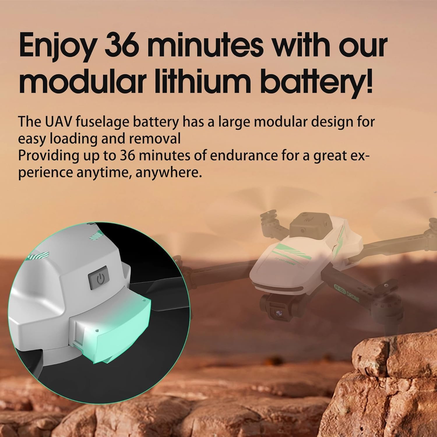 4K Foldable Drone with Camera and 40 Minutes Flight Time