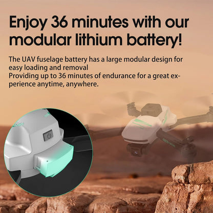 4K Foldable Drone with Camera and 40 Minutes Flight Time