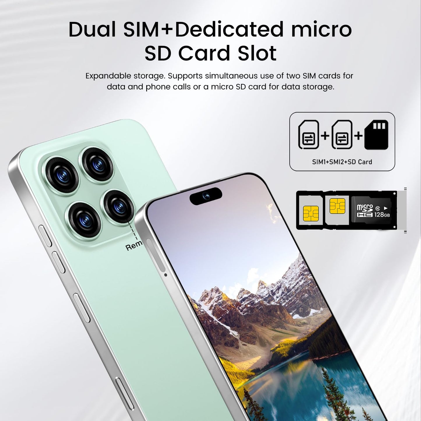 MMY 16PROMA X Unlocked Phone 6.99in HD Android 14 7000mAh 5G 16GB 512GB Deep Blue