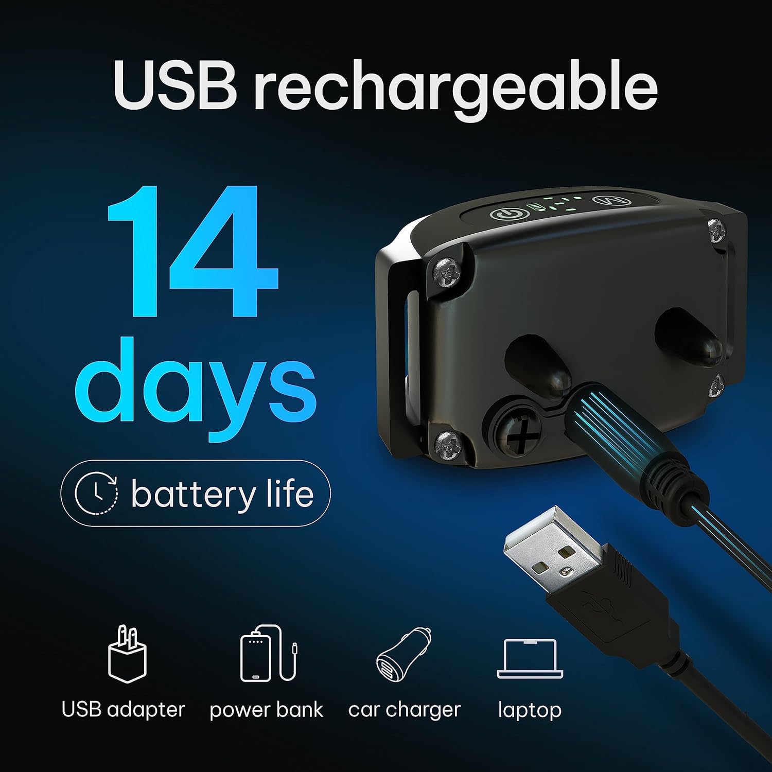 Rechargeable Dog Bark Collar with Beep and Vibration