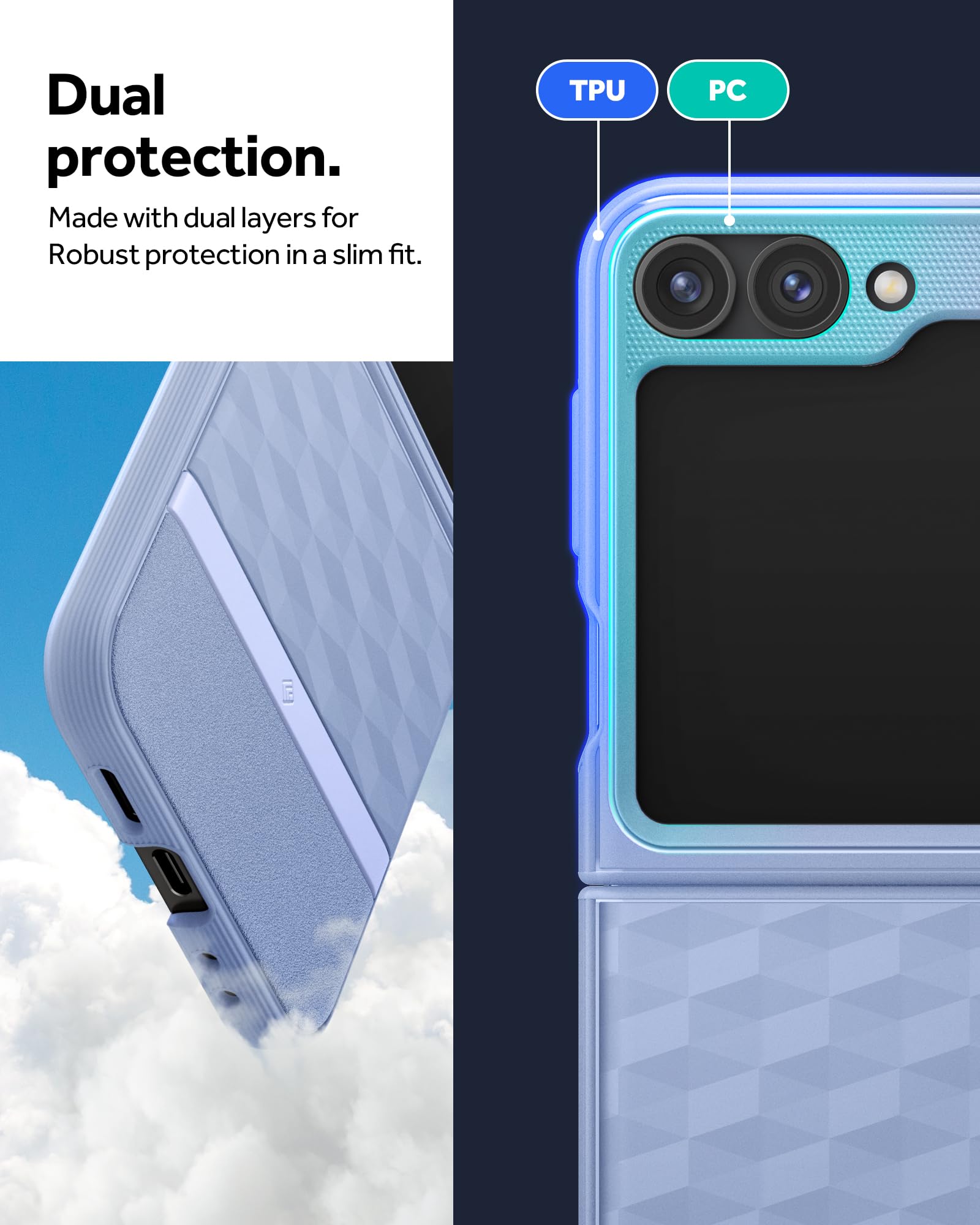 Caseology Parallax Ergonomic Protective Case for Galaxy Z Flip 6