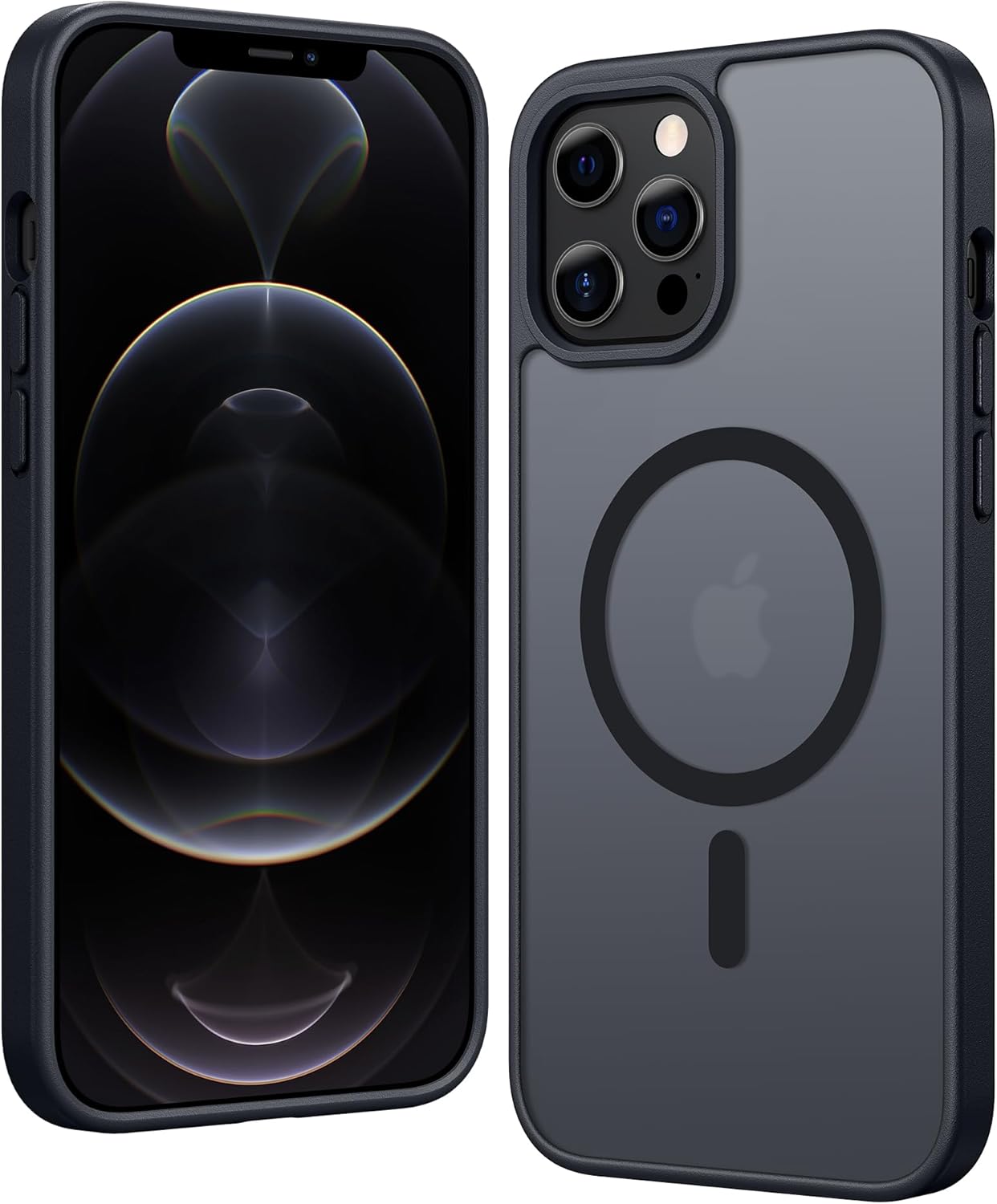 FNTCASE IPhone 16 Case Clear Magnetic MagSafe Screen Protector Drop Proof Rugged