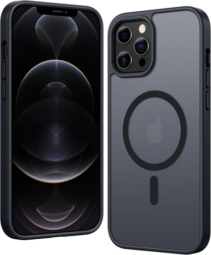 FNTCASE IPhone 16 Case Clear Magnetic MagSafe Screen Protector Drop Proof Rugged