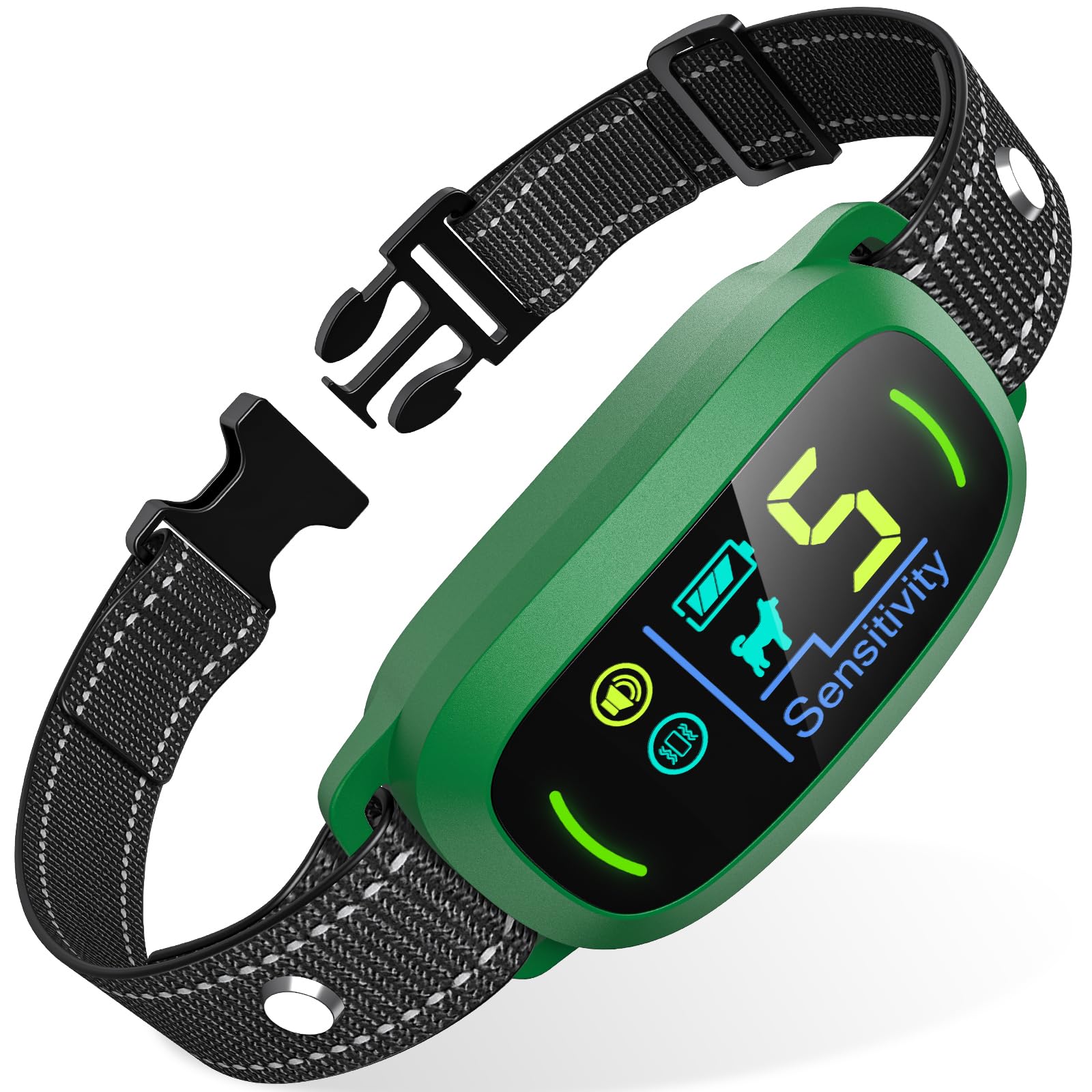 Rechargeable Dog Bark Collar with Adjustable Sensitivity Levels