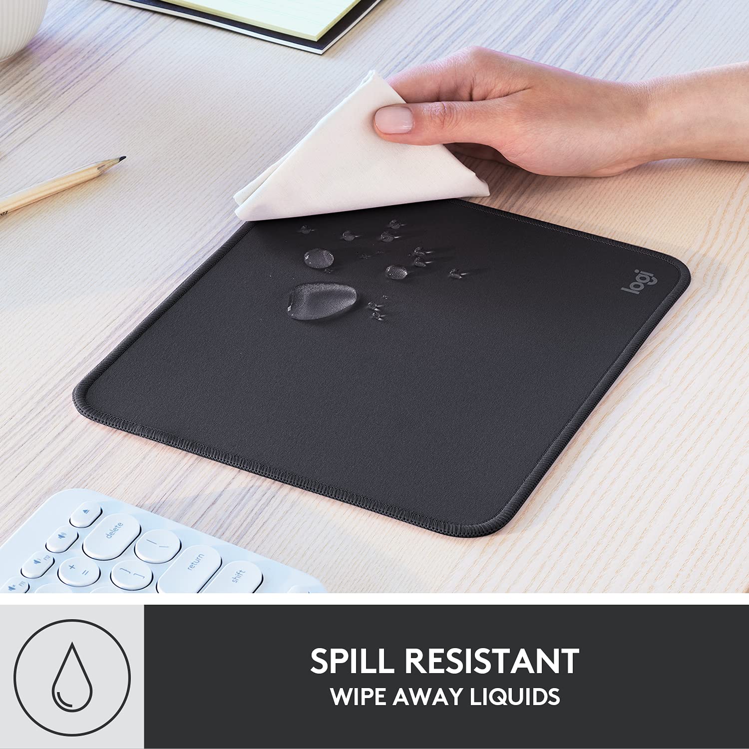 Logitech Studio Series Mouse Pad with Anti-Slip Base