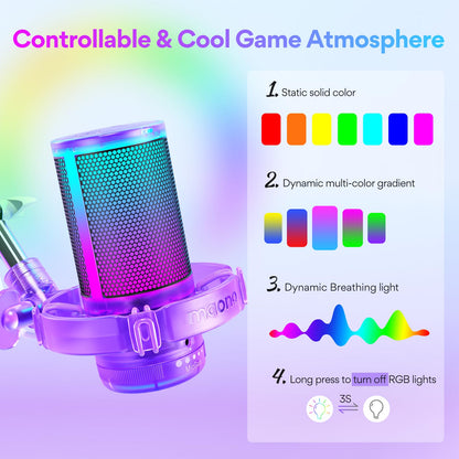Maono Gaming USB Microphone DGM20S With Noise Cancellation