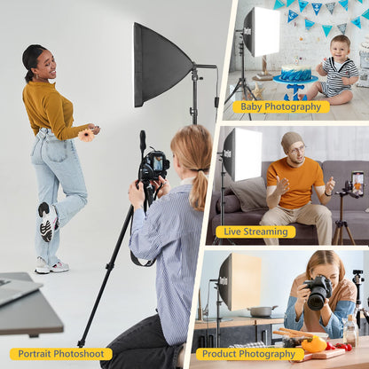 Professional Softbox Lighting Kit for Photography and Video