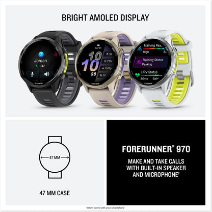 Garmin Forerunner 970 GPS Running and Triathlon Smartwatch