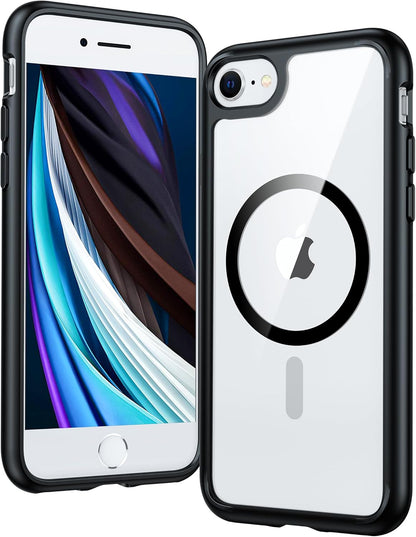 FNTCASE IPhone 16 Case Clear Magnetic MagSafe Screen Protector Drop Proof Rugged