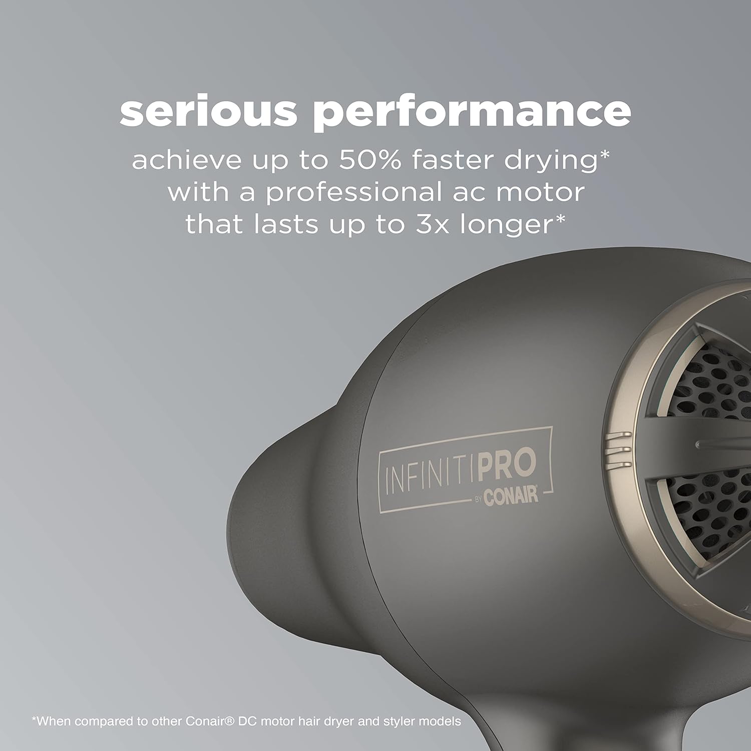 InfinitiPRO Conair FloMotion Pro Hair Dryer Adjustable Airflow
