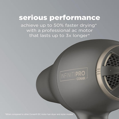 InfinitiPRO Conair FloMotion Pro Hair Dryer Adjustable Airflow