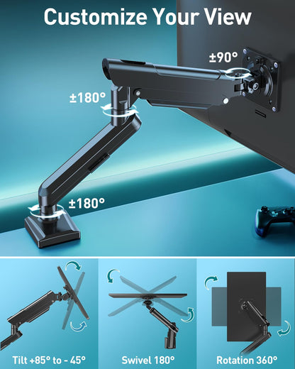 Freelift Pro Monitor Desk Mount 13-32 Inch Gas Spring Arm