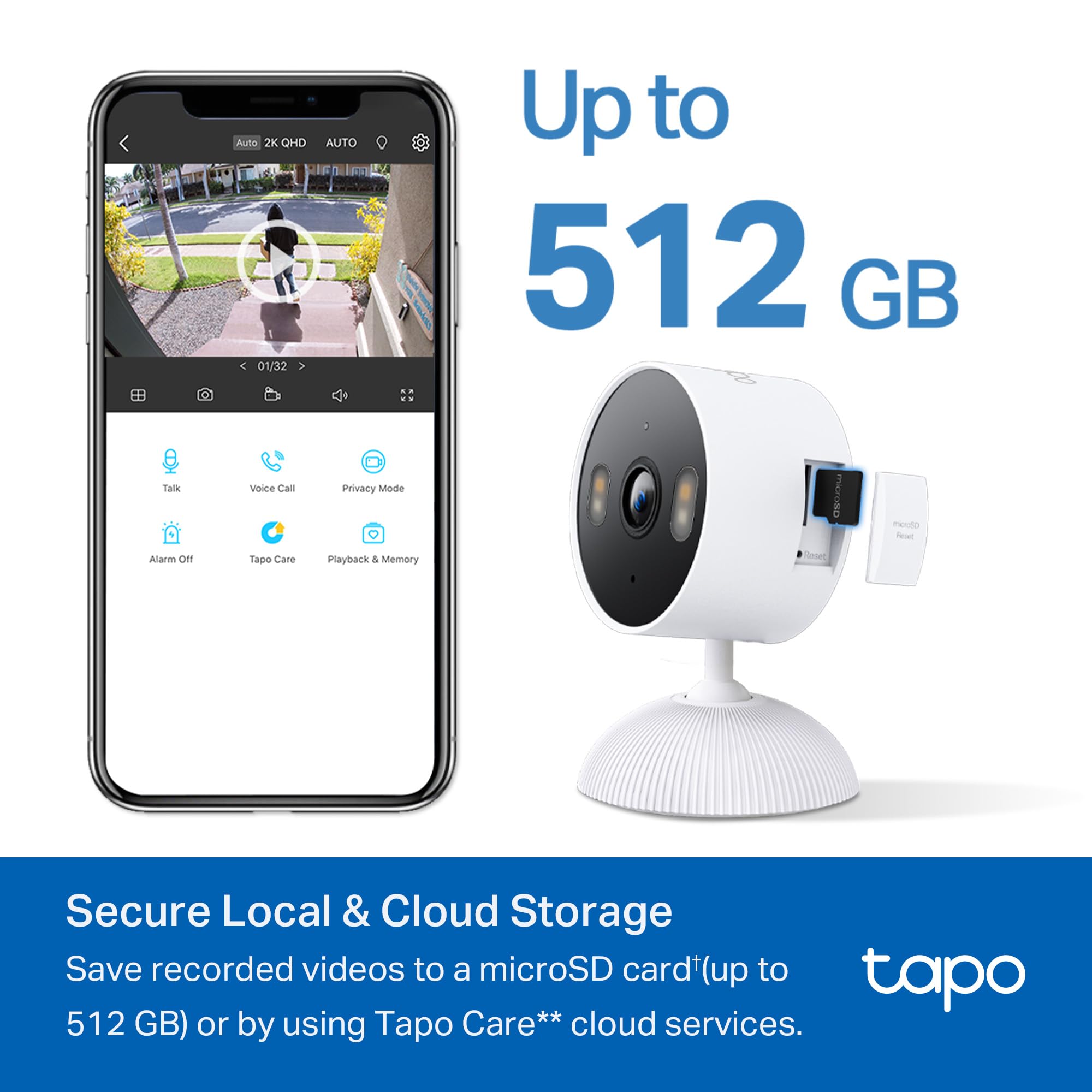 Tapo C100 1080P Indoor Security Camera with Night Vision