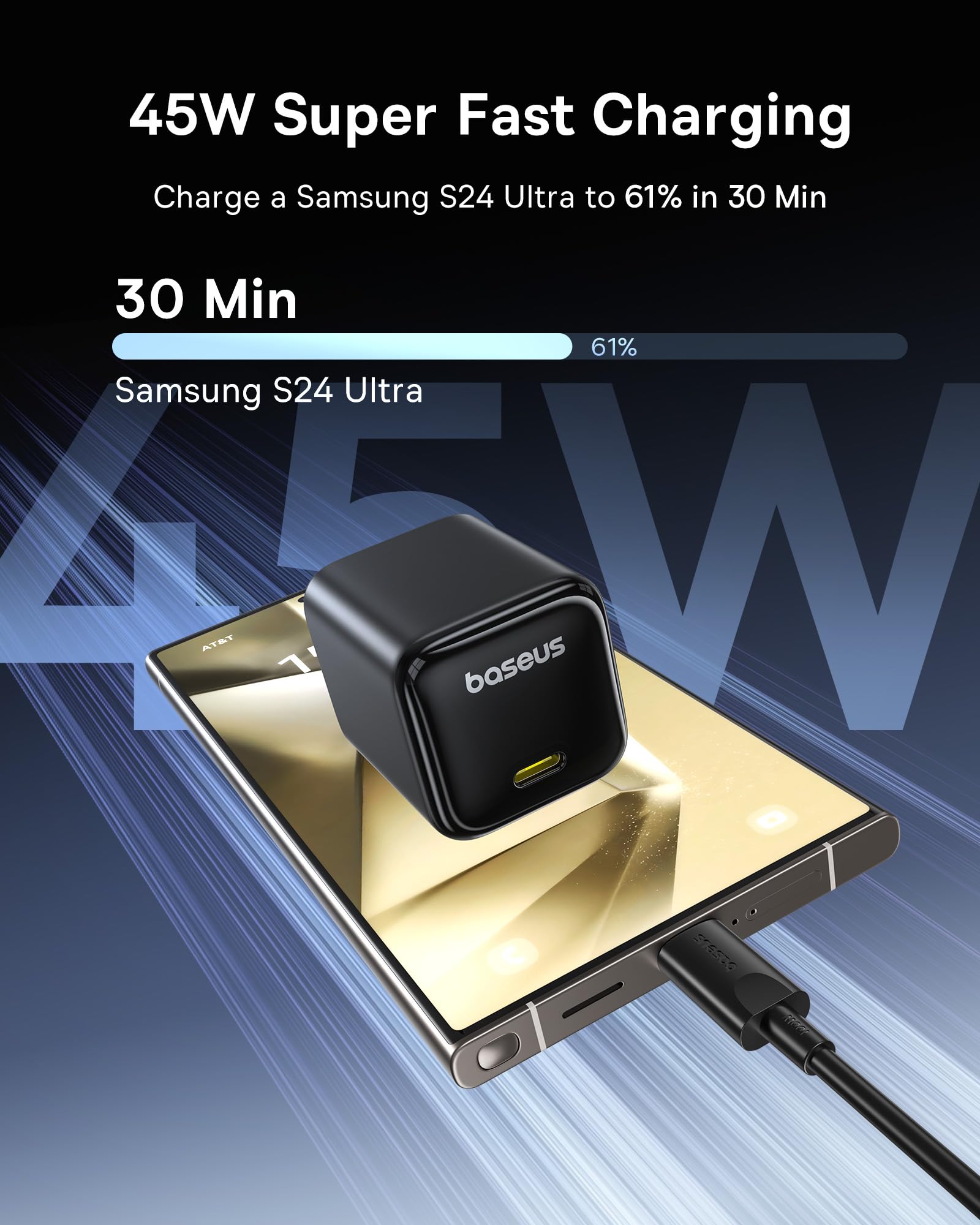 Baseus 45W USB C Fast Charger Block 2 Pack