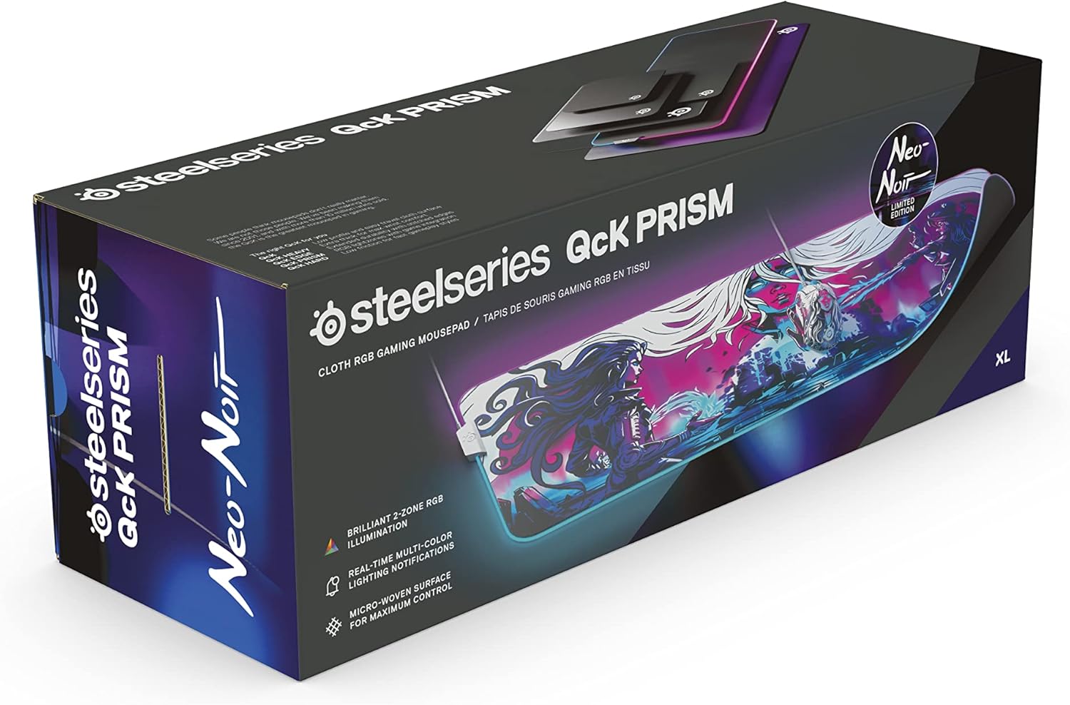 SteelSeries QcK Edge Gaming Mouse Pad Durable Smooth Surface