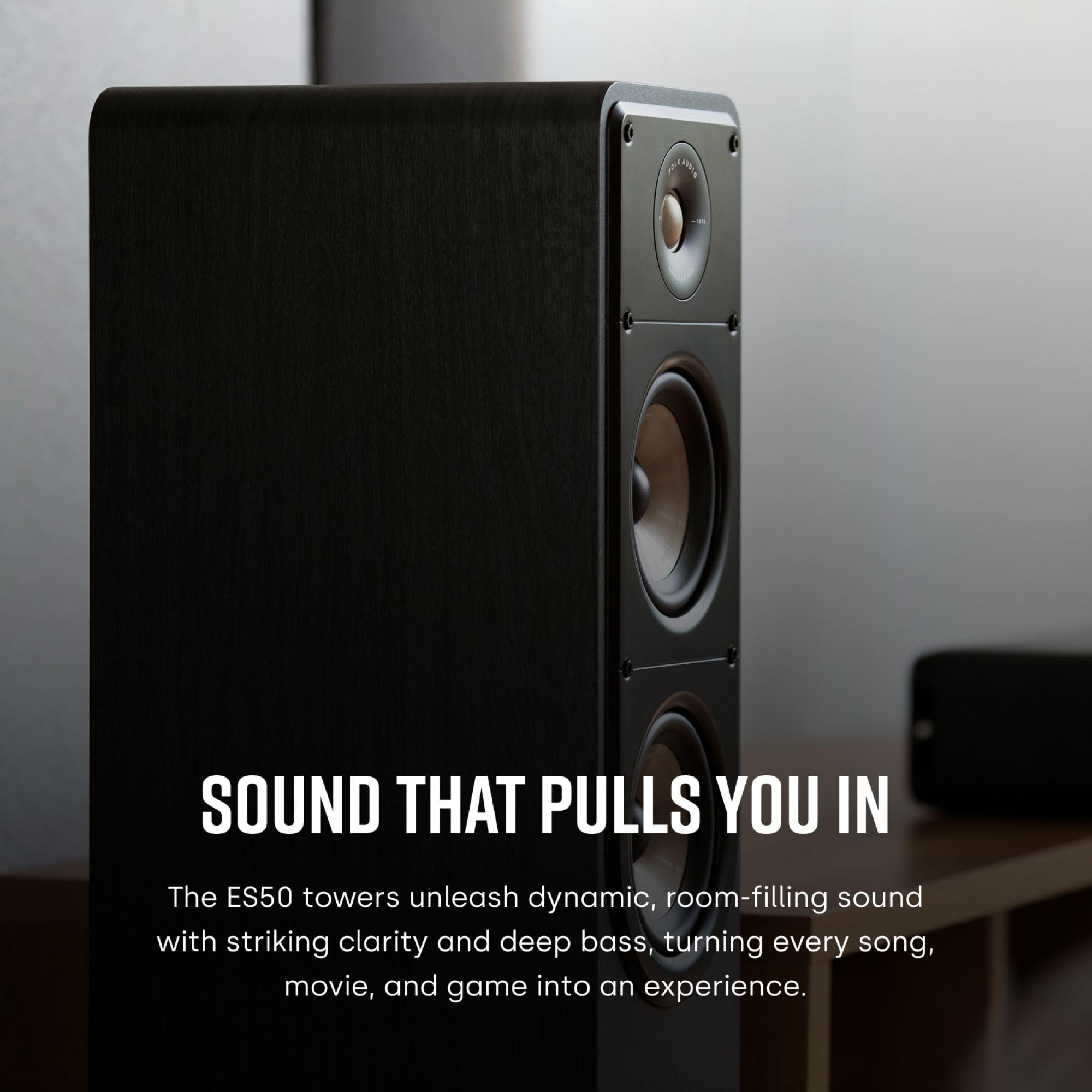 Polk Signature Elite ES50 Tower Speaker For High-Resolution Sound