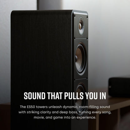Polk Signature Elite ES50 Tower Speaker For High-Resolution Sound