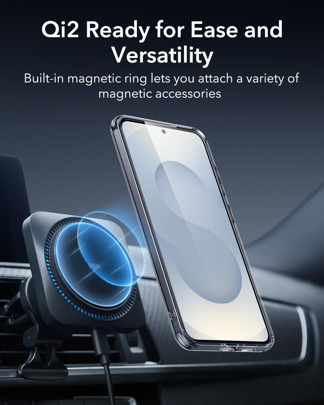 ESR Clear Black Case for Samsung Galaxy S25 Ultra