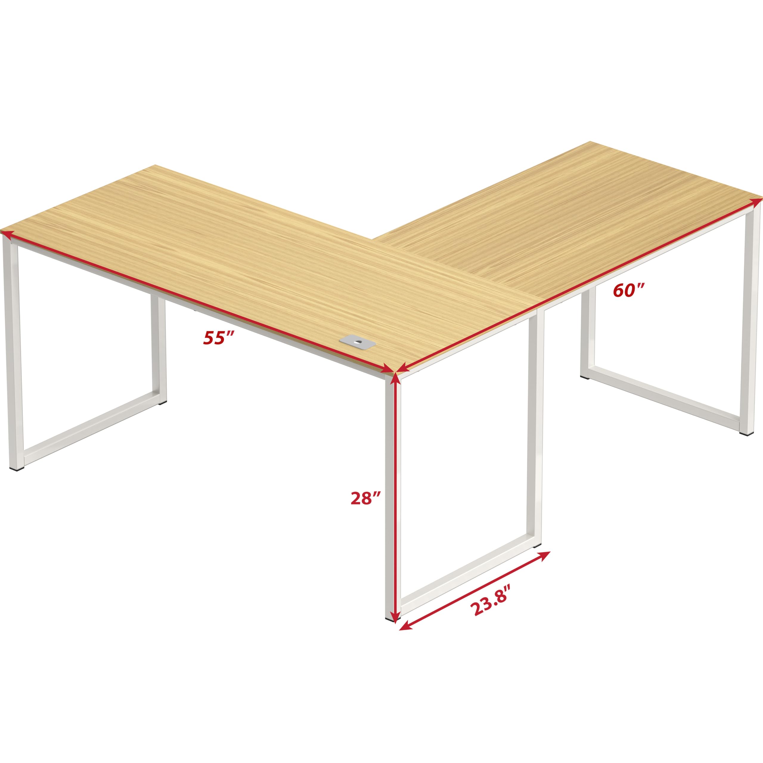 L Shape Home Office Desk for Maximal Workspace