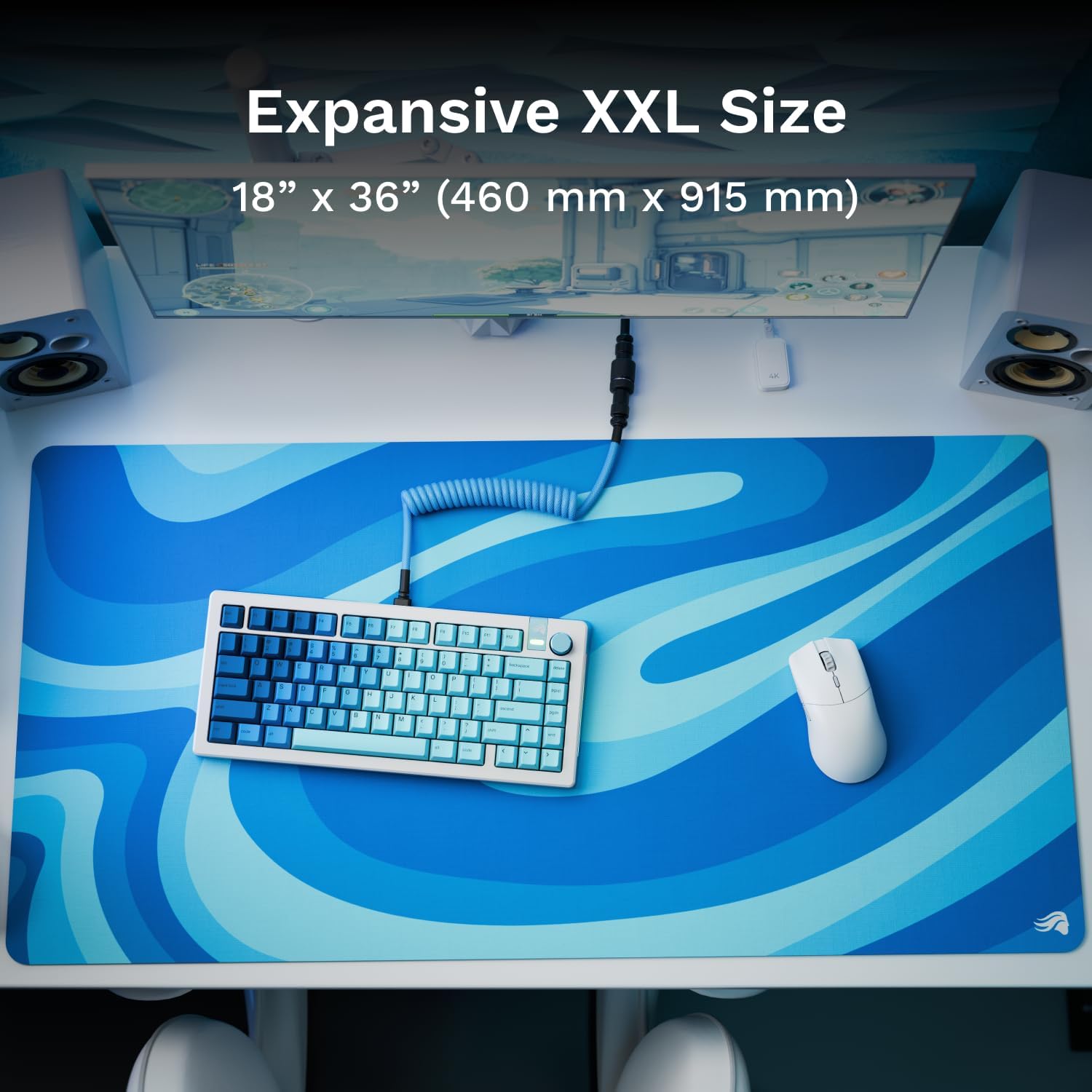 Glorious Gaming Mouse Pad Ocean XXL for Speed and Control