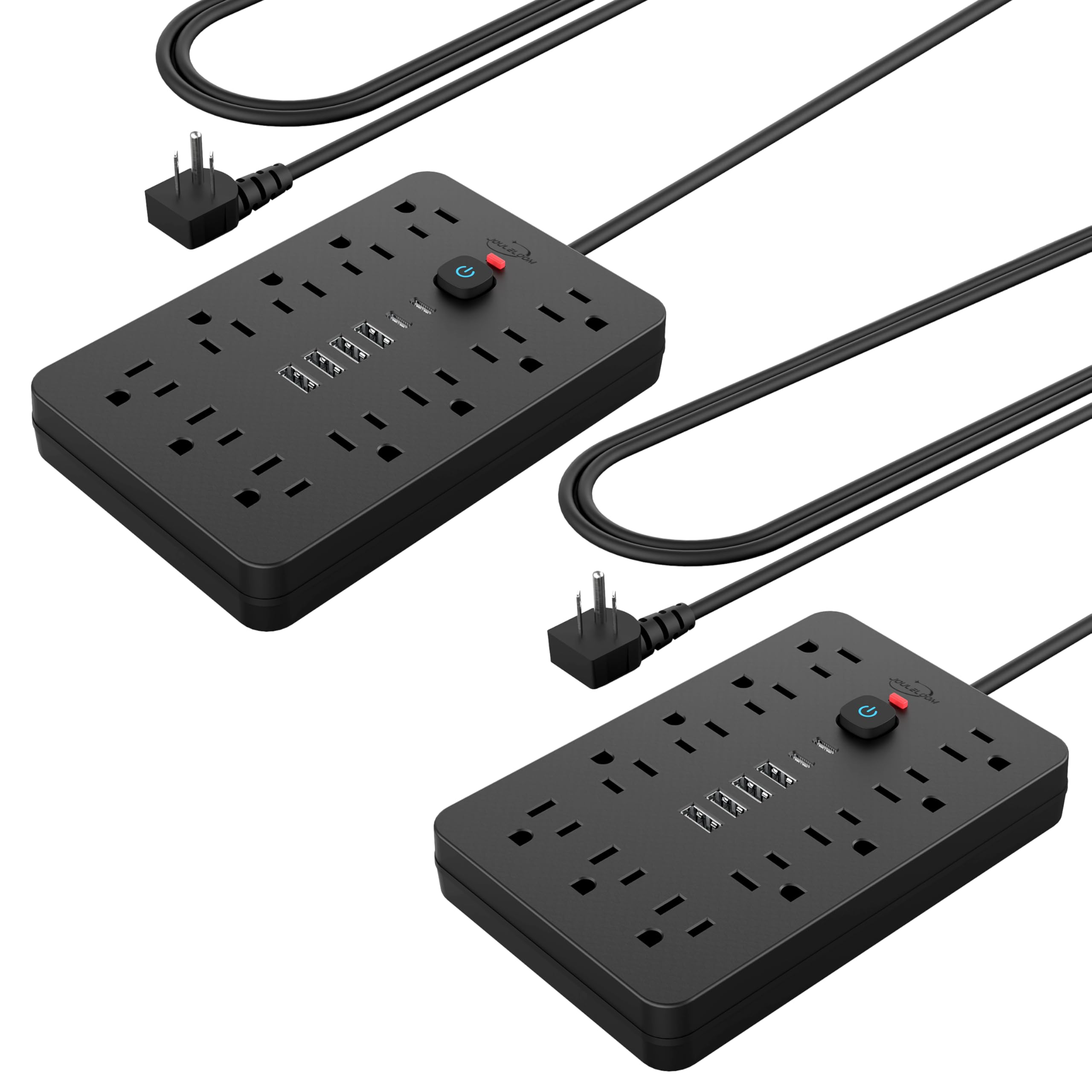 Power Strip Surge Protector With USB Ports Wall Mount