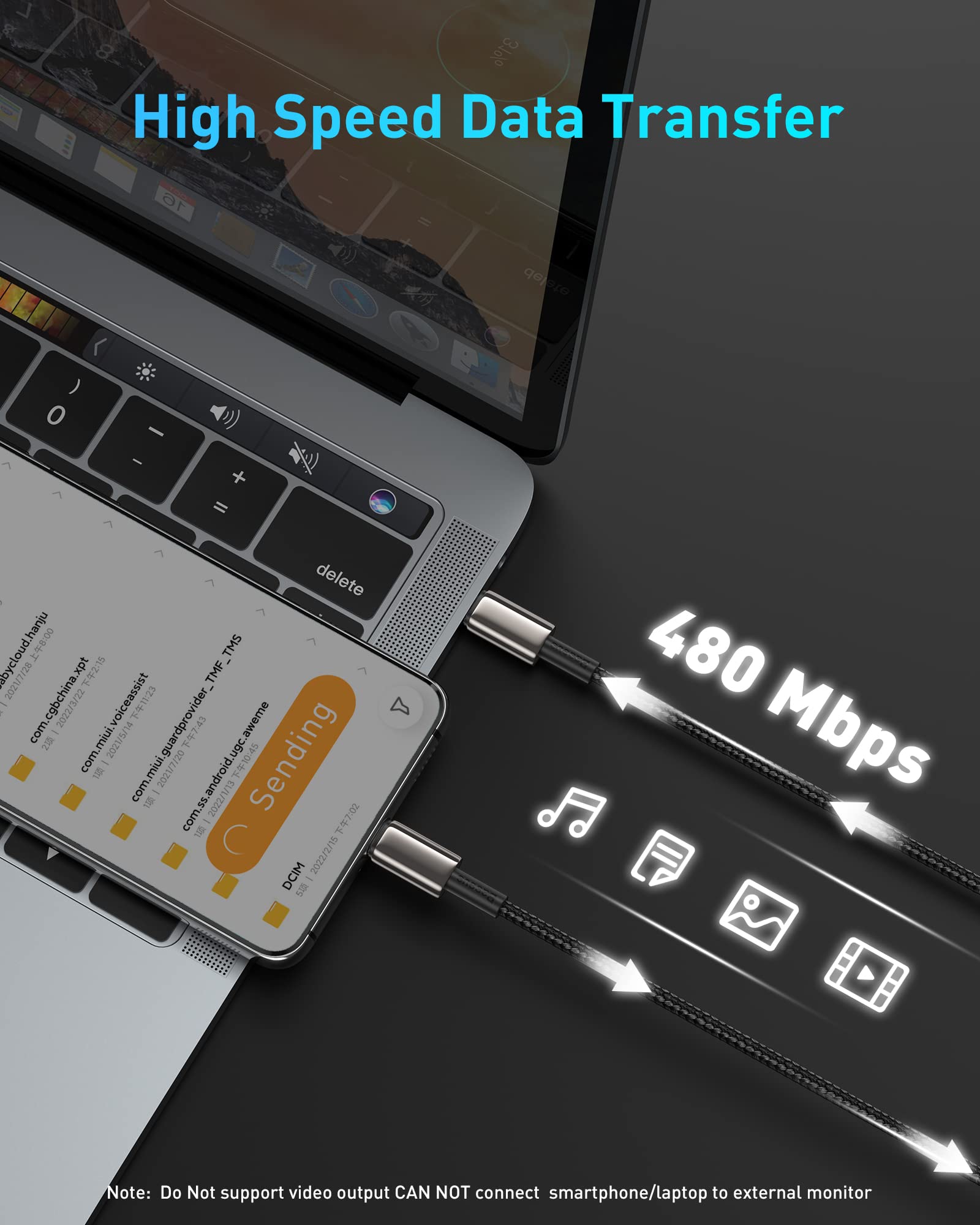 Baseus 100W Fast Charging USB C Cable for All Devices